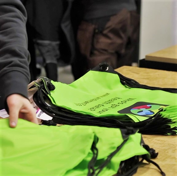 Transferdruk van tote bags